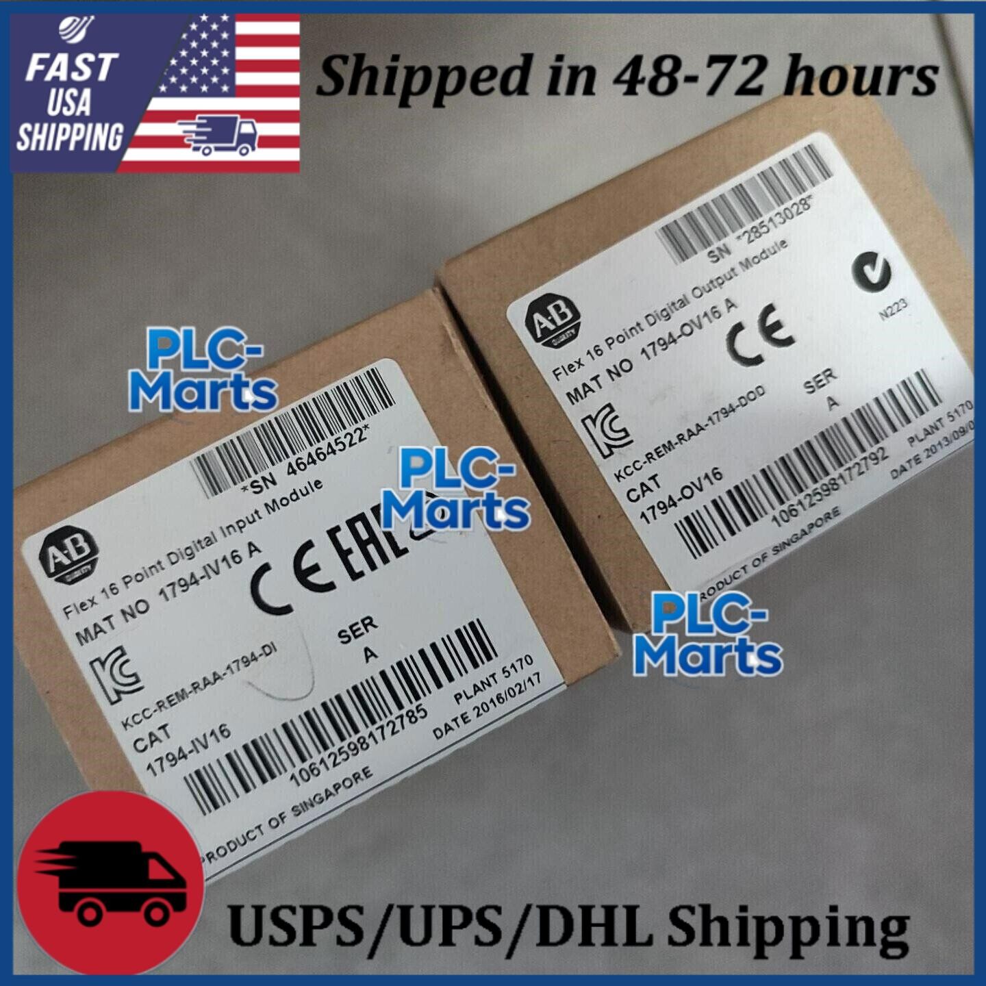 New Factory Sealed AB 1794-IV16 SER A Flex 16 Pt Digital Input Module 1794IV16