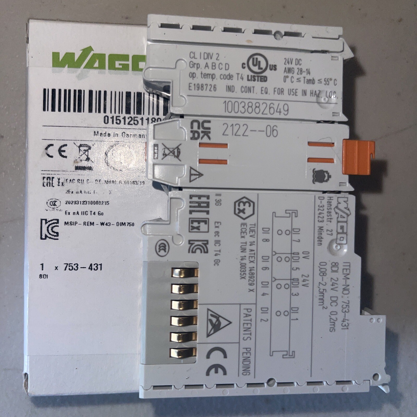 1PC WAGO PLC Module 753-431