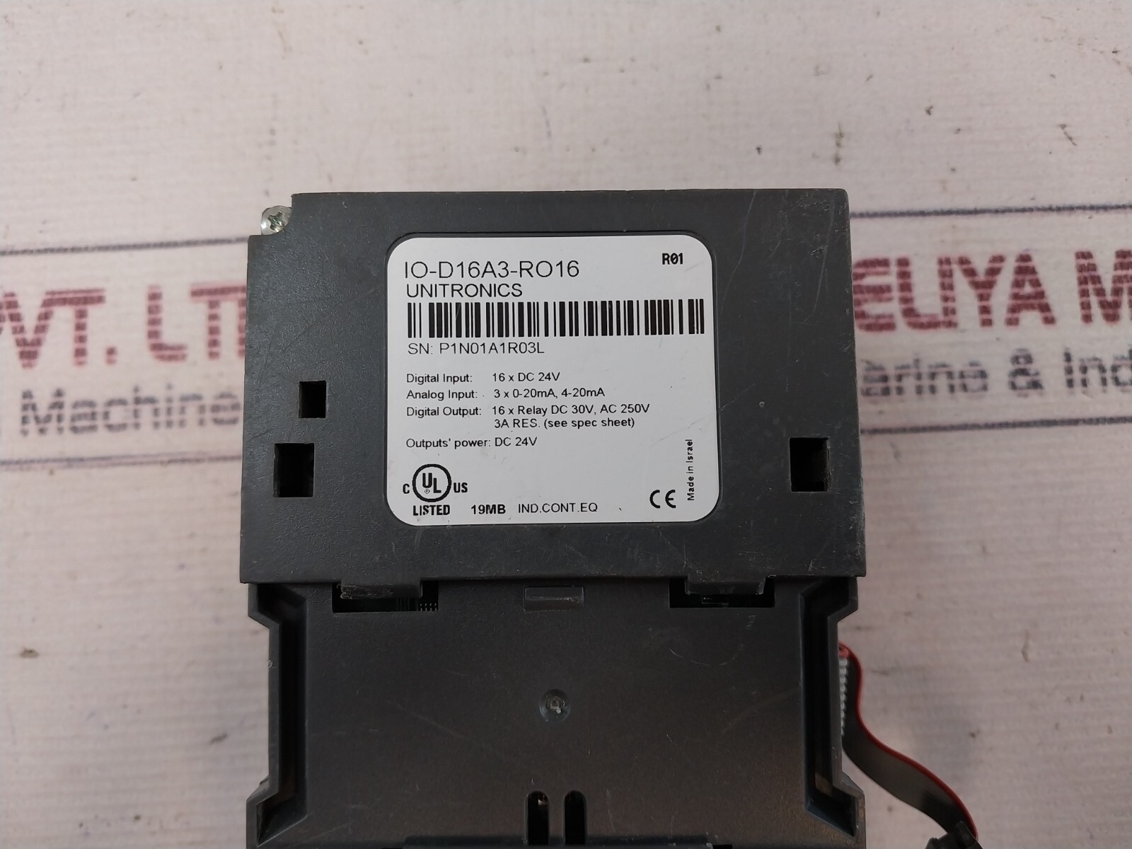Unitronics IO-D16A3-RO16 I/O Expansion Module 3 Analog Input 16XDC 24V