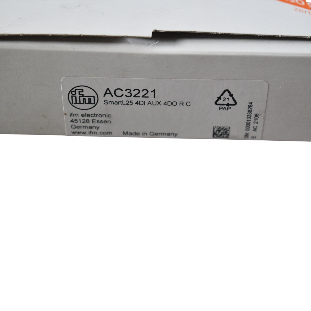 NEW IFM Electronic AC3221 SmartLine AS-i 4DI AUX 4DO R C Relay PLC Module