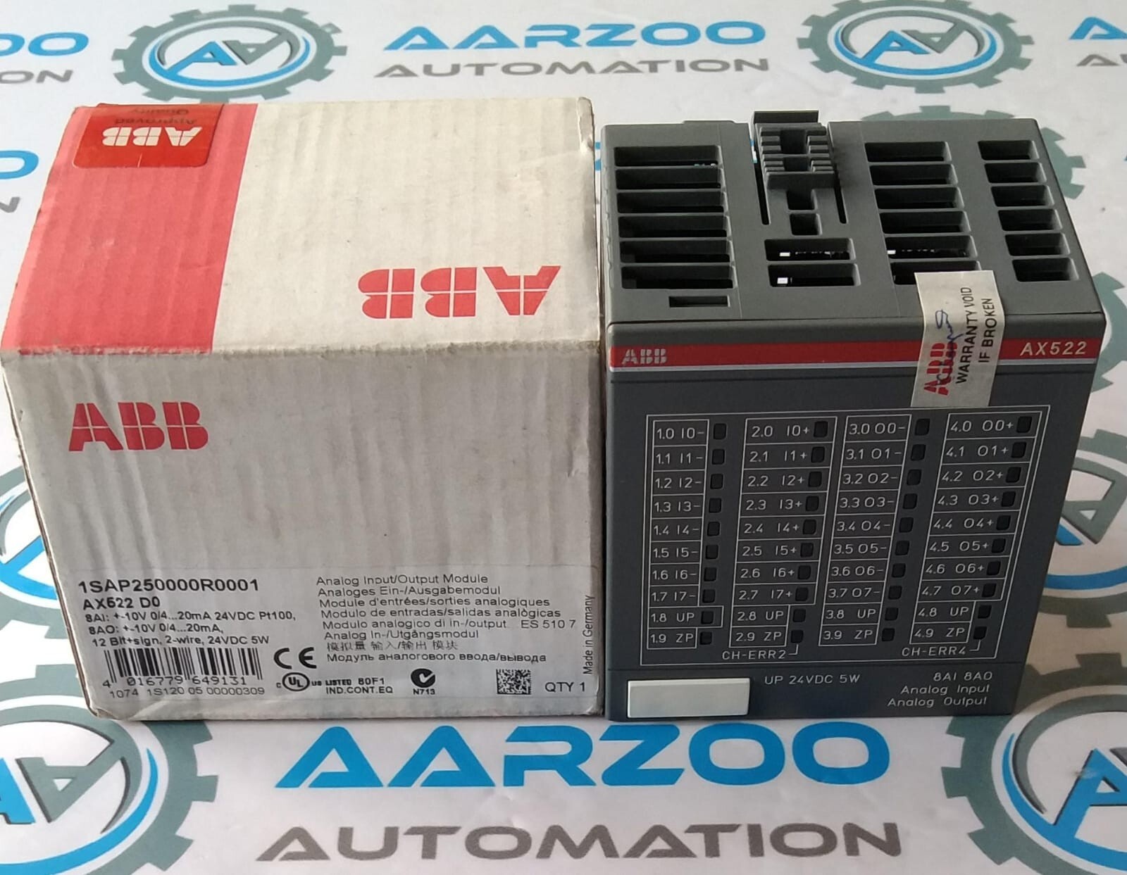 1pc ABB AX522 DO analog input and output module 1SAP250000R0001