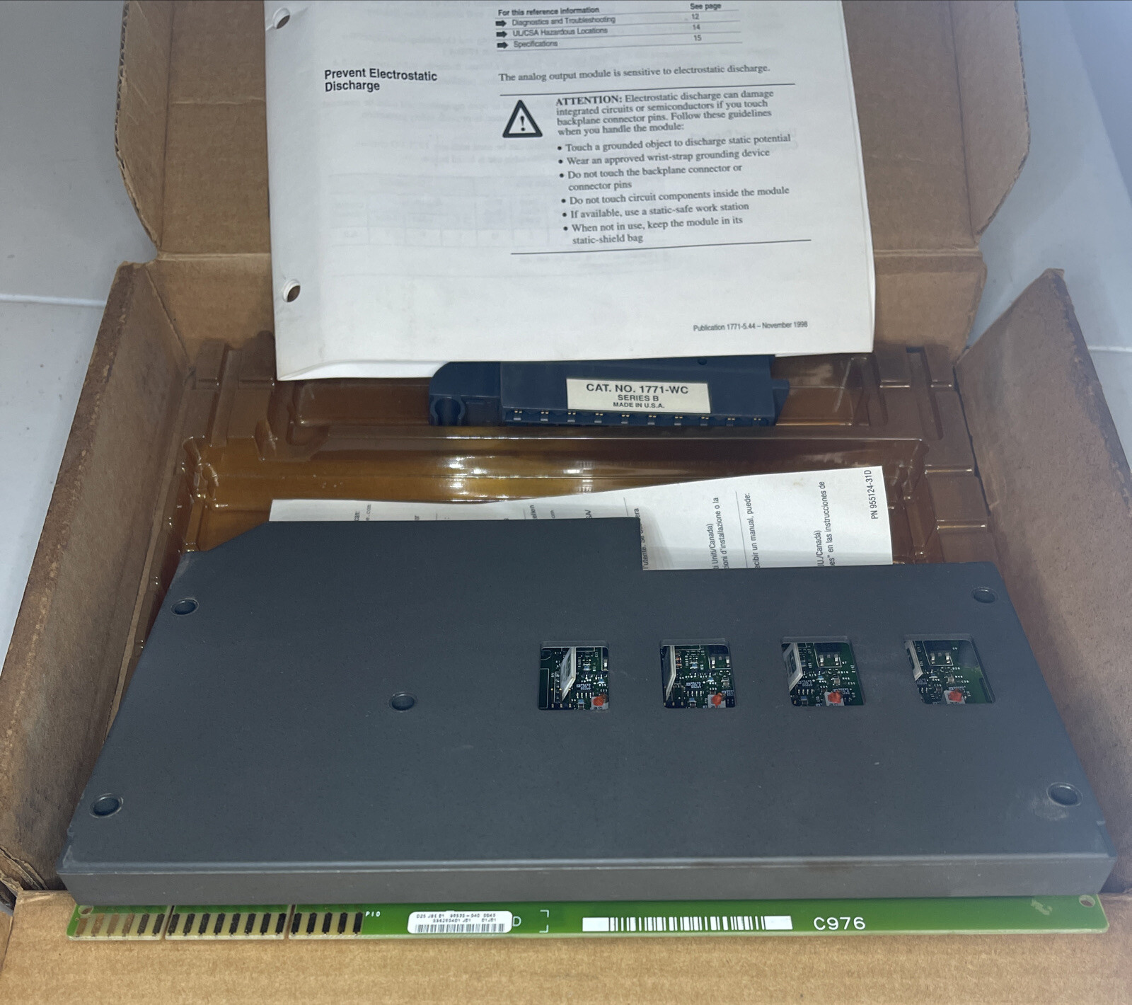 1771-OFE2 Allen Bradley Current 4-20ma Analog Output Module 4 Channel NIB