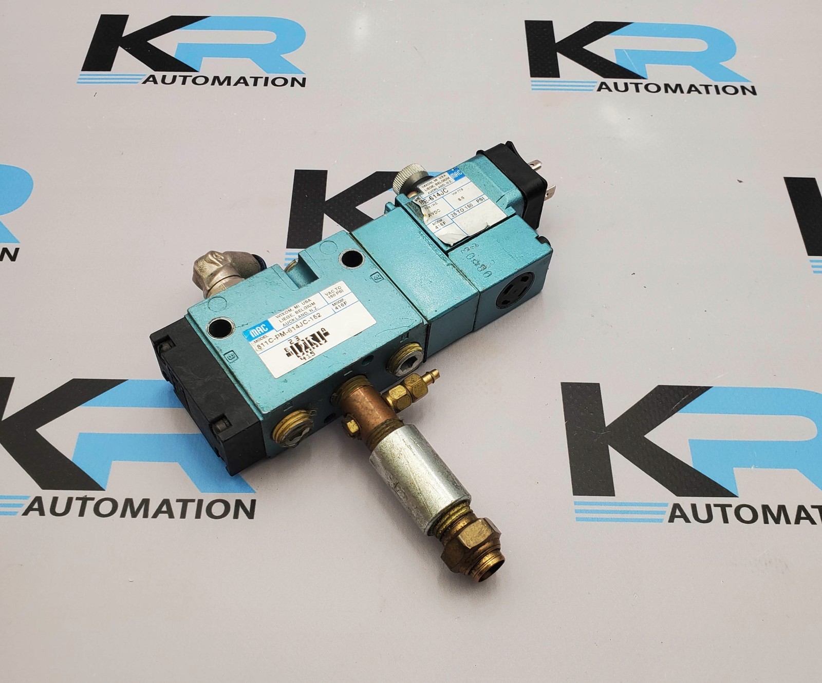 MAC Valves 811C-PM-614JC-152 Solenoid Valve 150PSI W/ Coil PME-614JC