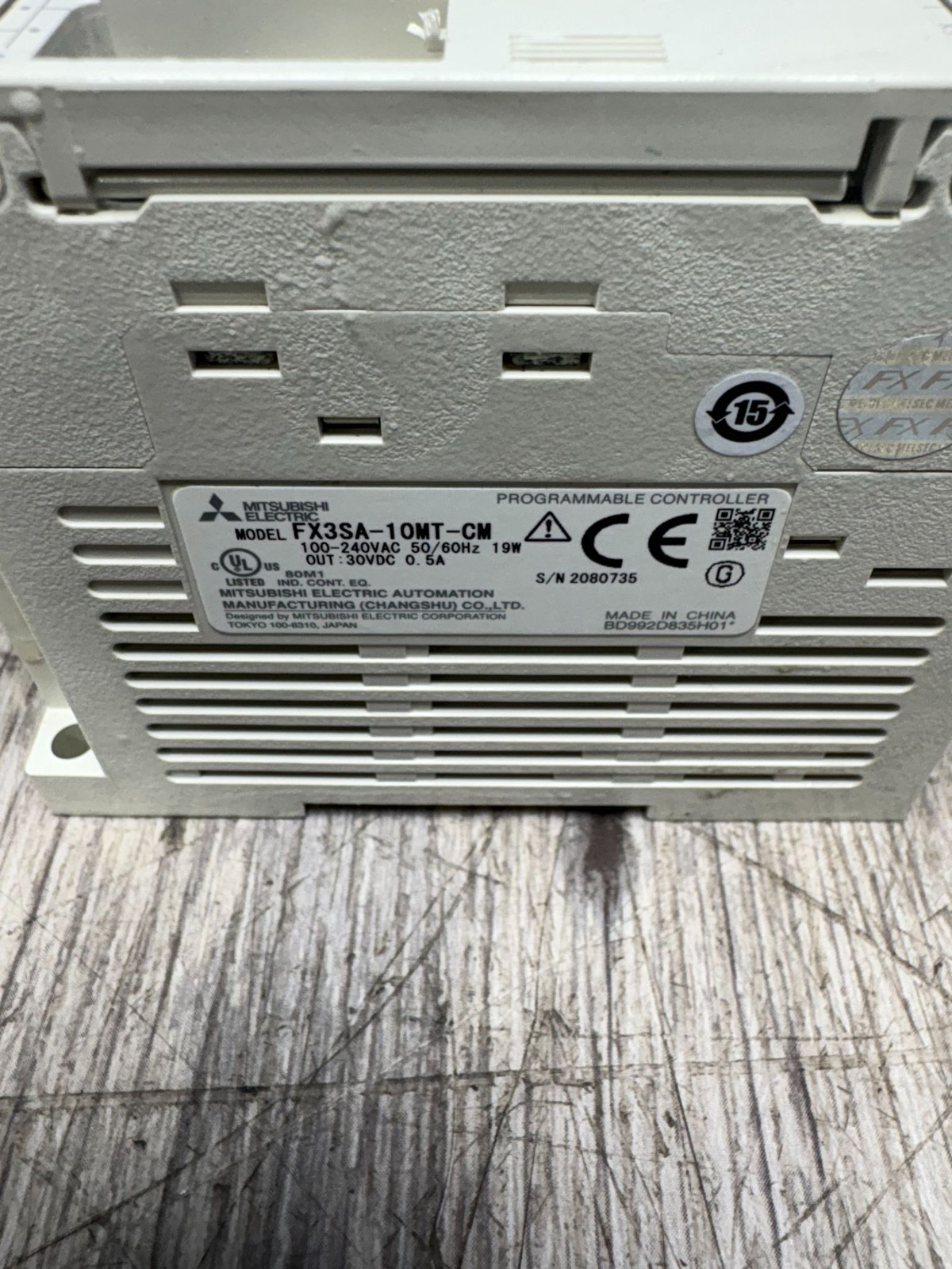 MITSUBISHI PROGRAMMABLE LOGIC CONTROLLER FX3SA-10MT-CM 6 INPUT 4 OUTPUT