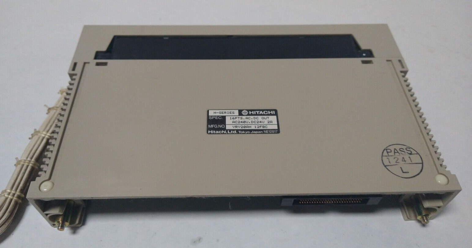 HITACHI YRY-20AH / YRY20AH H-Series Output Module 16PT AC/DC 240V 24V 2A Relay