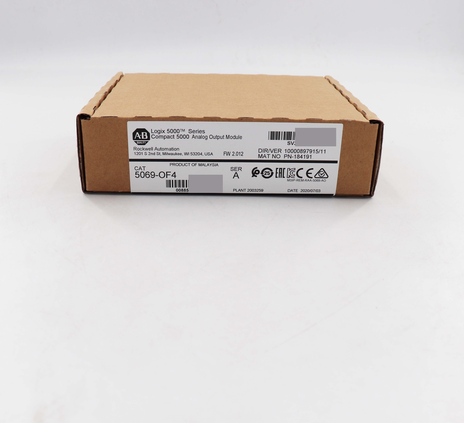 Allen-Bradley Newest 5069-OF4 /A CompactLogix 5000 Analog Output Module PLC