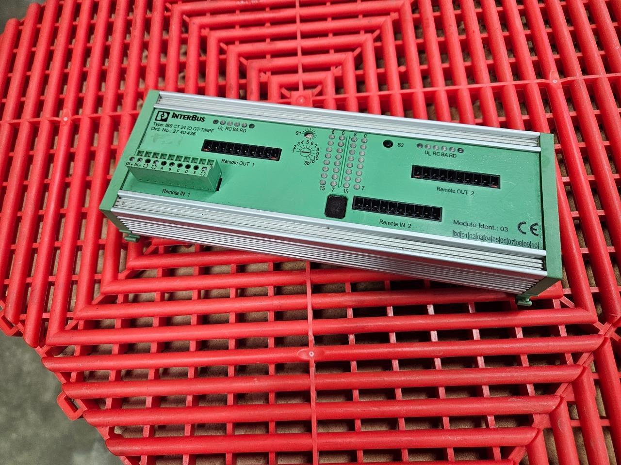 Phoenix Contact InterBus Module IBS-CT-24-IO-GT-T/NPF Mixed Remote I/O 2740436