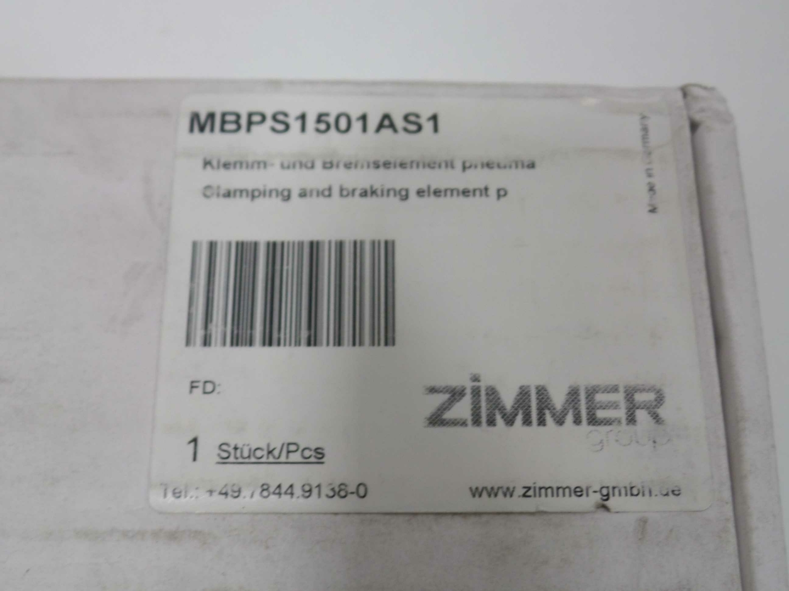 Zimmer Clamp and Brake Unit Puma MBPS1501AS1 “New”