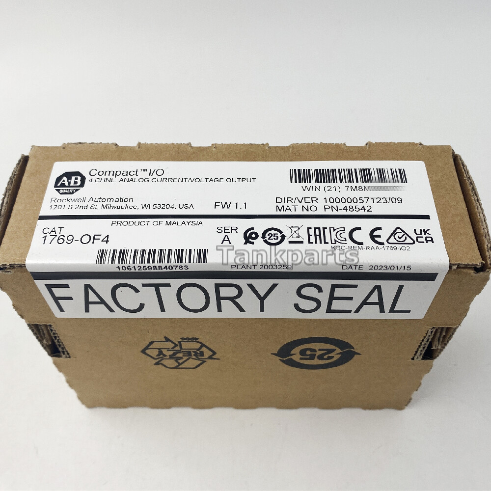 Allen-Bradley 1769-OF4 4Pt CompactLogix Analog Output Module New Sealed 1769OF4