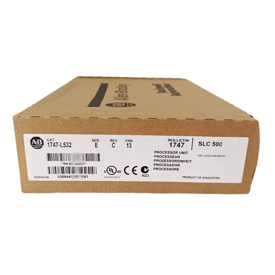 New Sealed AB 1747-L532/E SLC 500 SLC 5/03 CPU Processor Unit 1747 L532