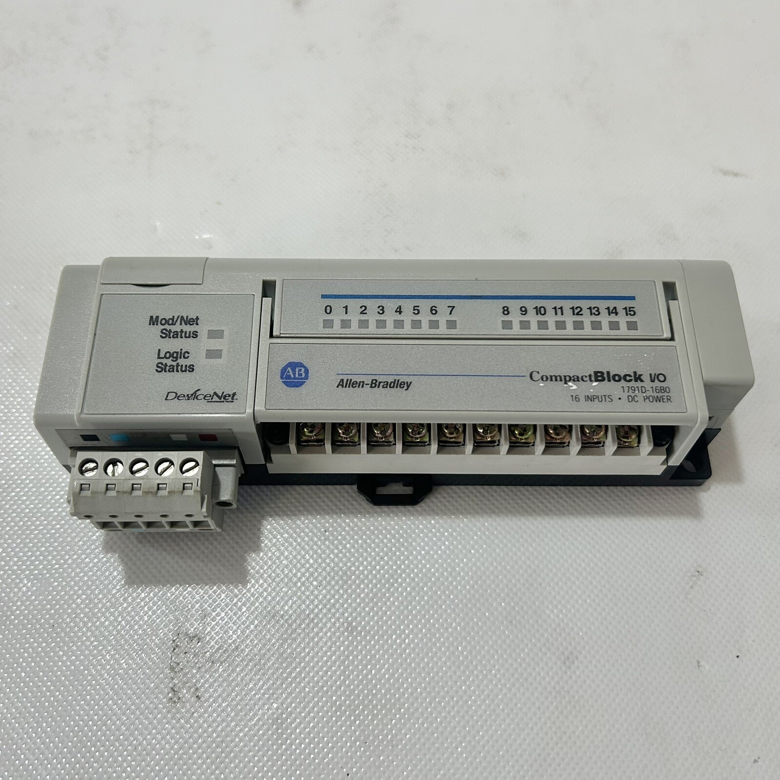 Allen Bradley 1791D-16B0 Ser. D Rev. C01 CompactBlock I/O Module P/N: 97239673