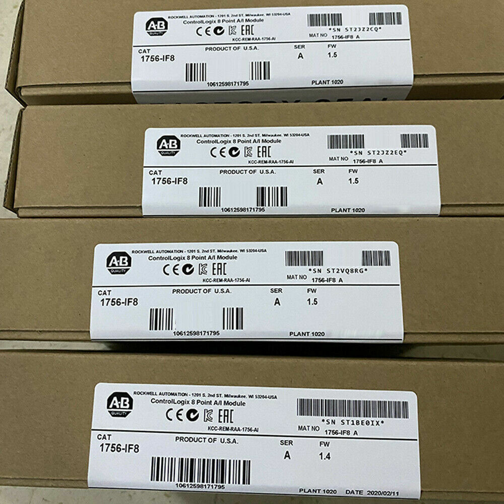 Allen Bradley 1756IF8 ControlLogix 8 Point A/I Module 1756-IF8 Ser A New Sealed