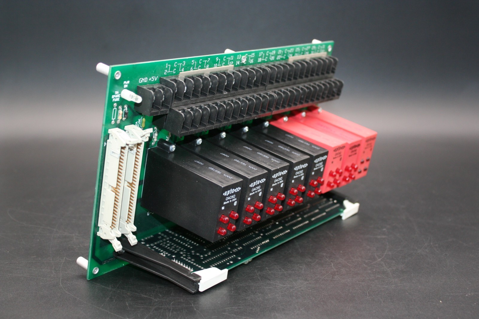 5x Opto 22 OAC5Q Modules w/ 3x Opto 22 ODC5Q Modules + Opto 22 PB32HQ Board