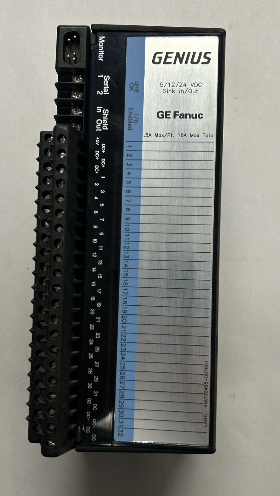 GE FANUC,IC660EBD025F,GENIUS BLOCK SINK I/O MODULE