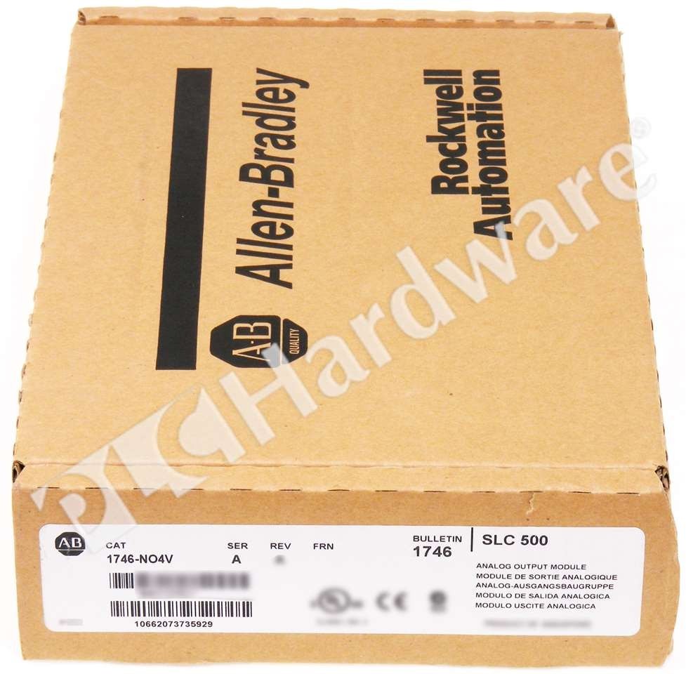 Open Pre-owned Allen Bradley 1746-NO4V Ser A SLC 500 4-Ch Voltage Output Module
