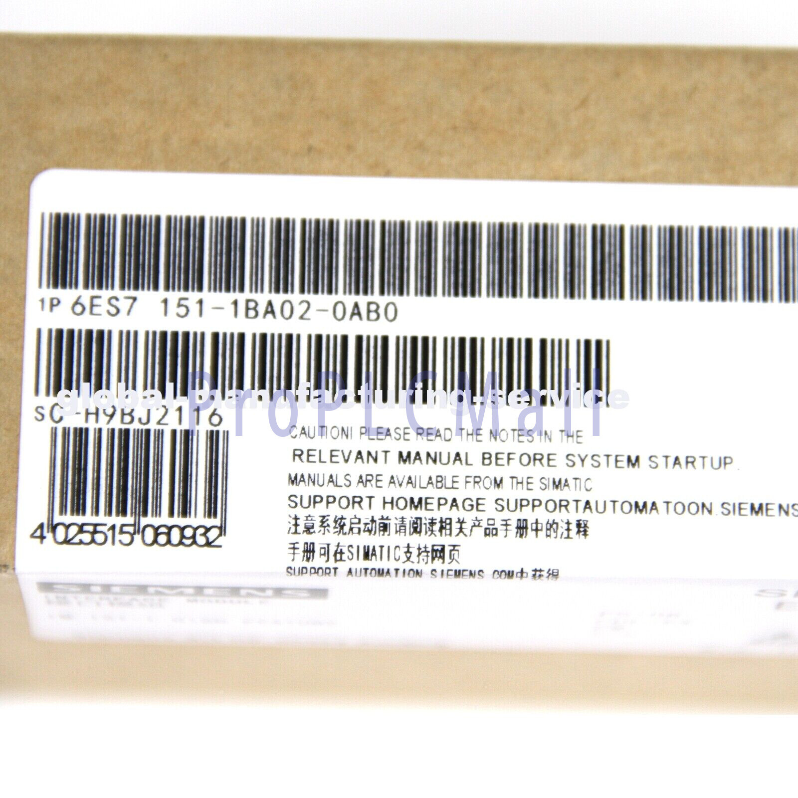 New In Box SIEMENS 6ES7151-1BA02-0AB0 6ES7 151-1BA02-0AB0 Interface Module~