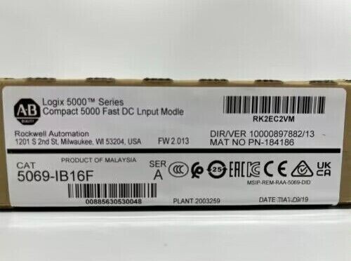 NEW 5069-IB16F Compact I/O Input Module 5069IB16F ALLEN BRADLEY US Free Tax