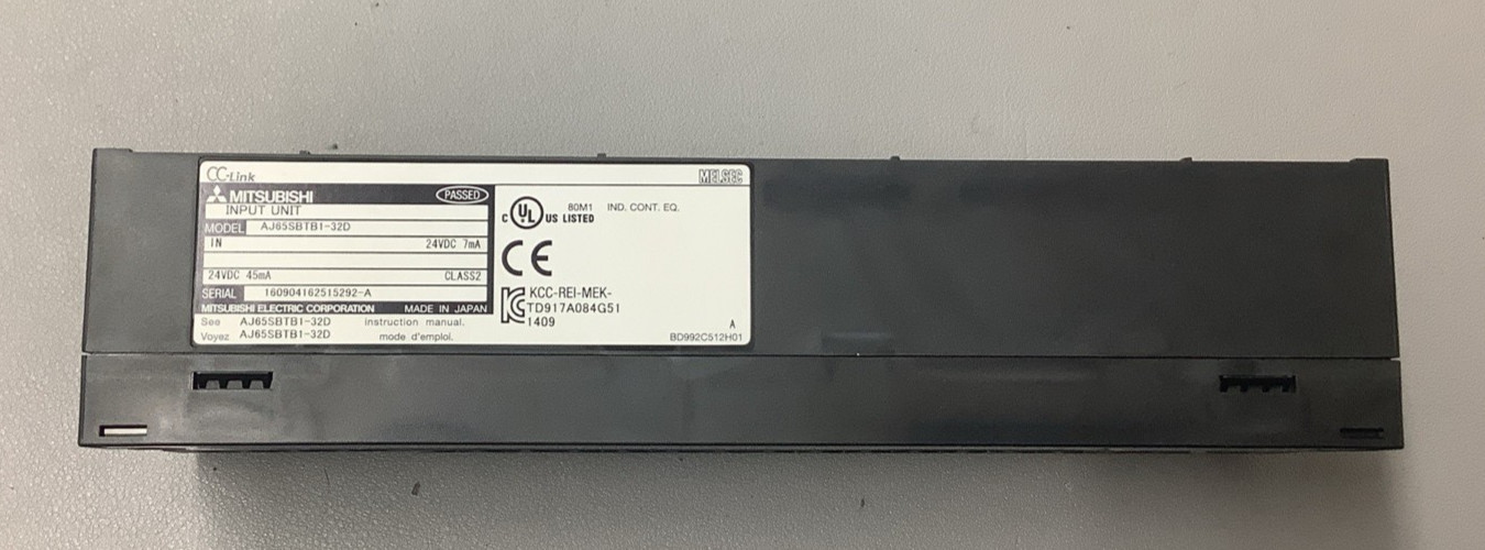 Mitsubishi AJ65SBTB1-32D Remote I/O Module, 24VDC, 32 Inputs (b617)