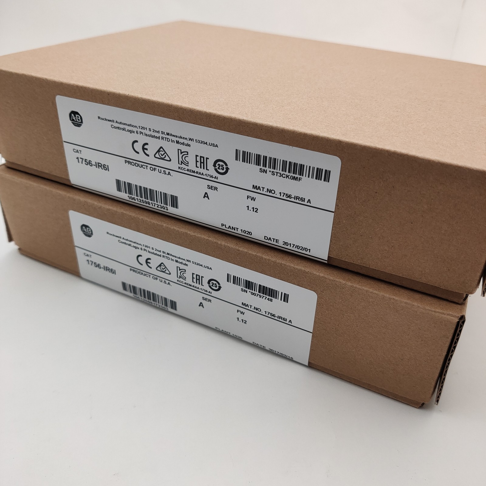 Factory Sealed AB 1756-IR6I SER A ControlLogix 6 Pt Isolated RTD In Module NEW