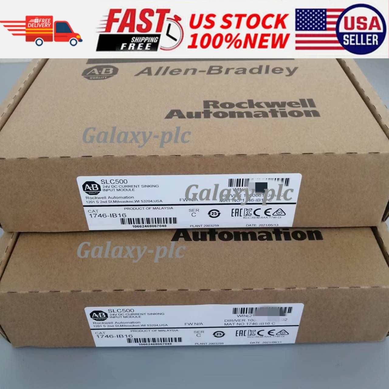 Allen Bradley 1746-IB16 SER C SLC 500 Digital Input Module PLC AB 1746IB16