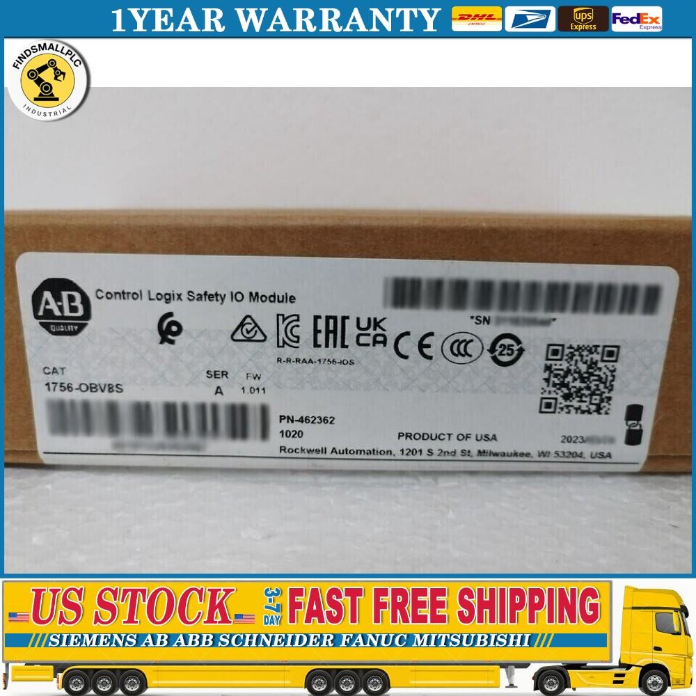 New Sealed Allen Bradley 1756-OBV8S ControlLogix Safety IO Module US Free Tax