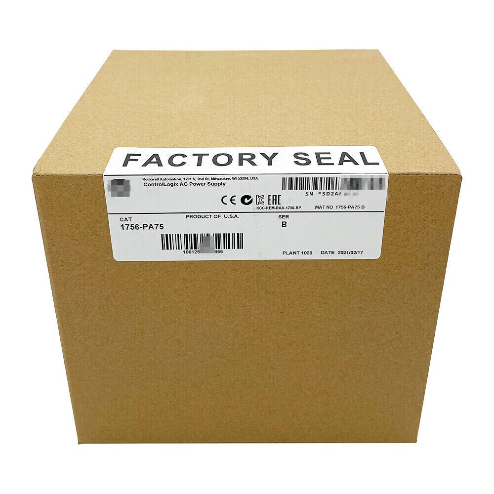 Allen-Bradley New Factory Sealed 1756-PA75 ControlLogix AC Power Supply