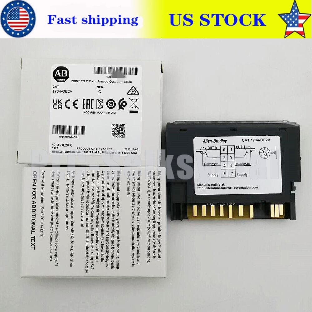 Allen Bradley 1734-OE2V SER C POINT I/O 2 Point Analog Output Module AB 1734OE2V