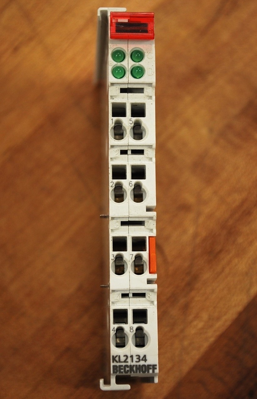 Beckhoff KL2134 4 X Digital Output, 24Vdc 0,5A Terminal – USED