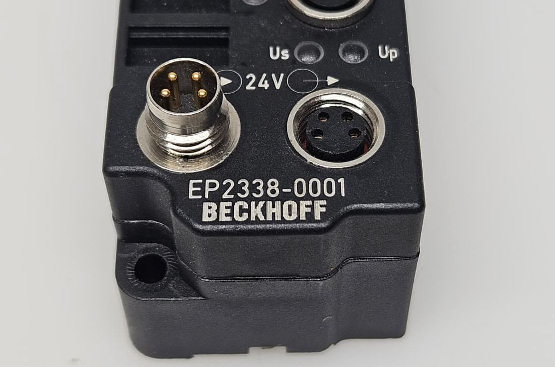 Beckhoff EP2338-0001 EtherCAT Box 8 Channel Digital Combo 24V DC 10μs 0.5A, M8