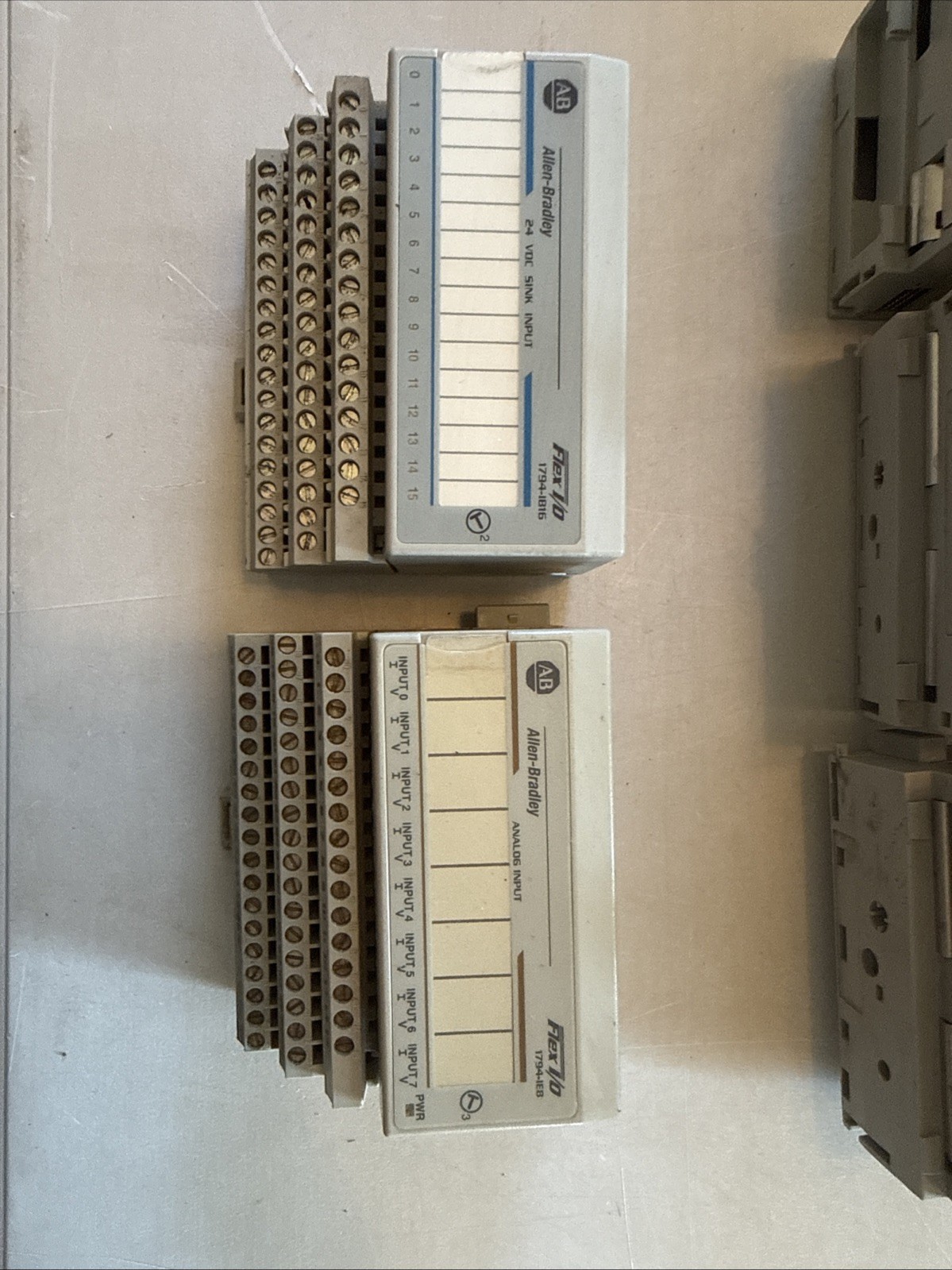 Allen Bradley Lot Of 23 Items. 1794-ABS_1794-IB16_1794-OB16_1794-IE8_1794-TB3