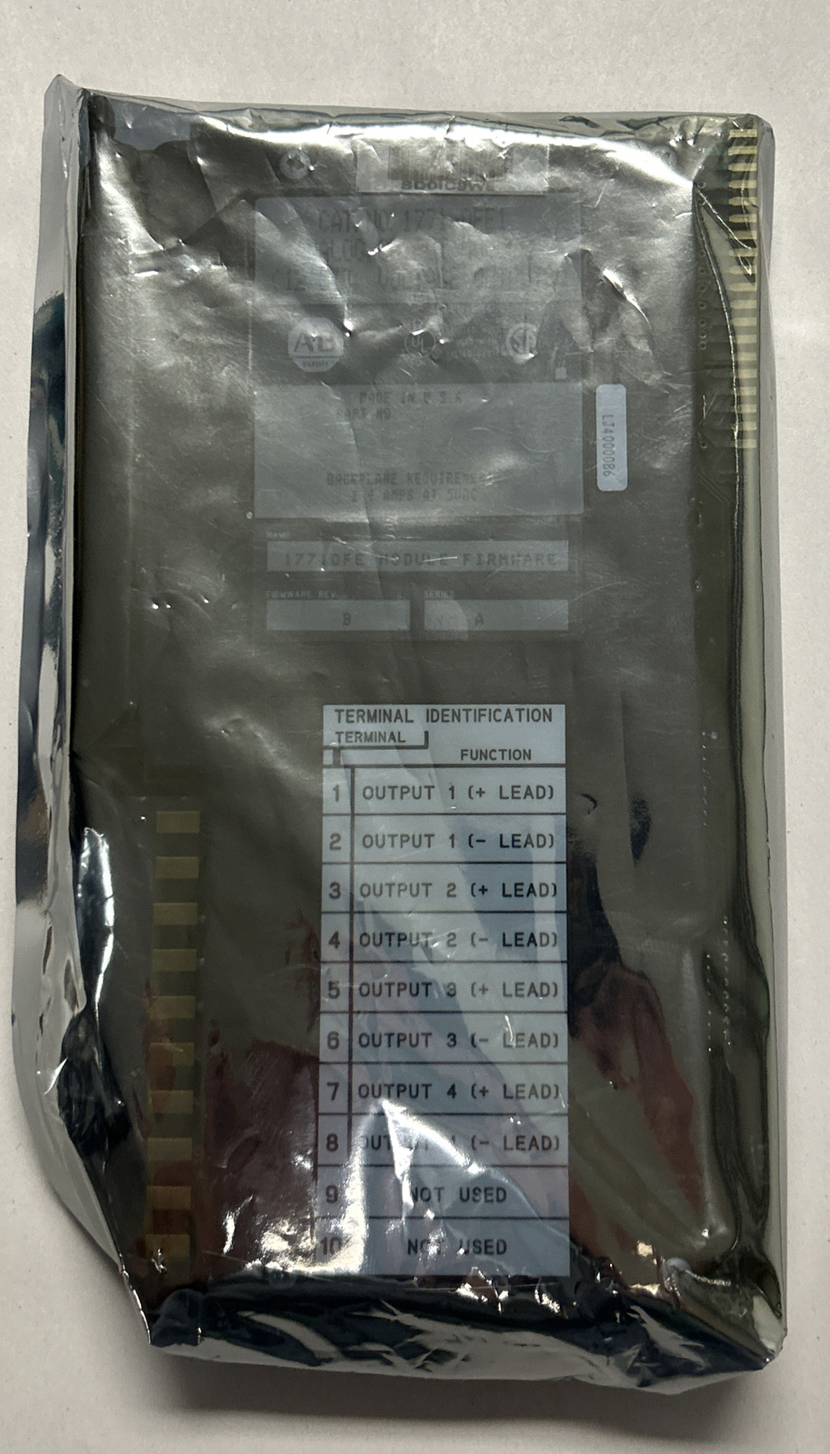ALLEN BRADLEY,1771-OFE1,OUTPUT MODULE REFURBISHED
