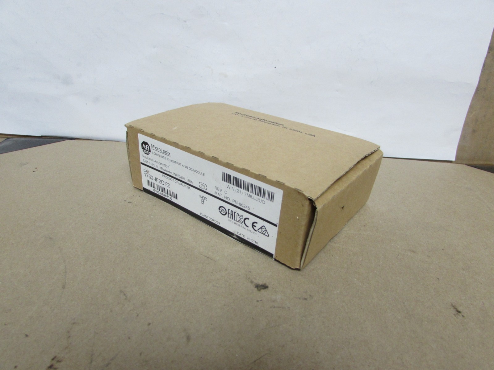 ALLEN BRADLEY 1762-1F20F2 Micrologix 1200 2 Channel input ( NEW – OPEN BOX )