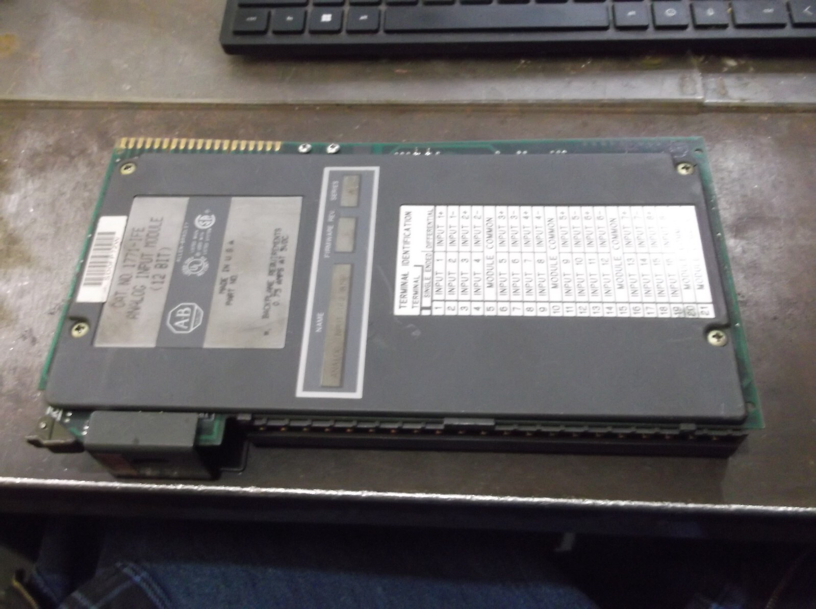 ALLEN BRADLEY 1771-IFE SER A FW F ANALOG INPUT MODULE PLC (856)