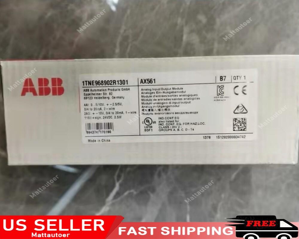 1pc ABB AX561 Analog Input/Output Module 1TNE968902R1301