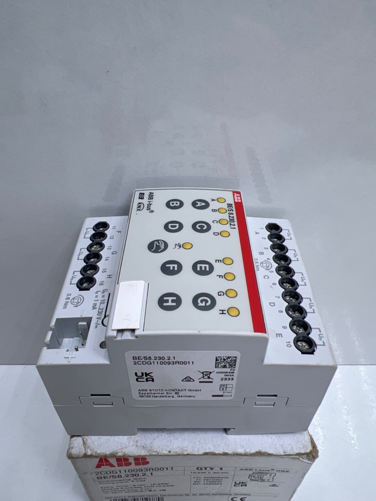 ABB i-bus® KNX Binary Input Module 2CDG 110 093 R0011 ,BE/S8.230.2.1
