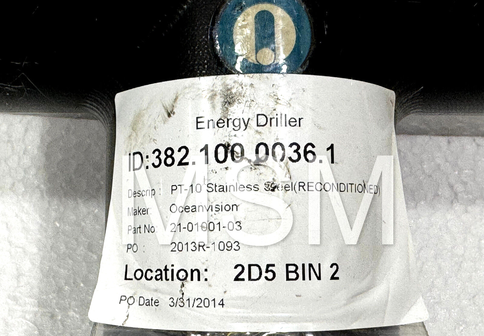 REMOTE OCEAN SYSTEMS Model PT-10,AL,OIL 120VAC/60HZ 21-01000-01 REV.K