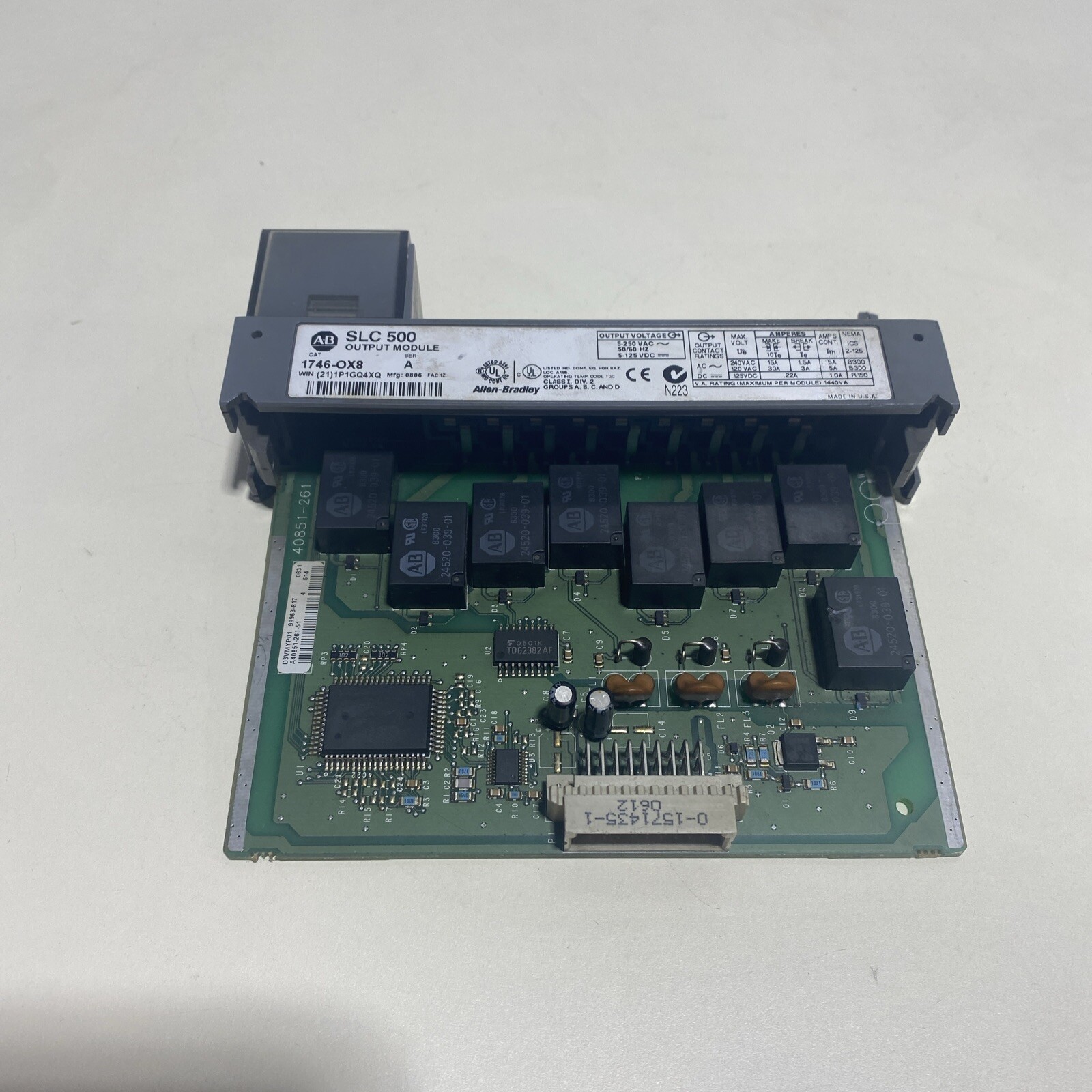 1746-OX8 Allen Bradley SLC 500 Isolated Relay 1746-0X8 1746OX8