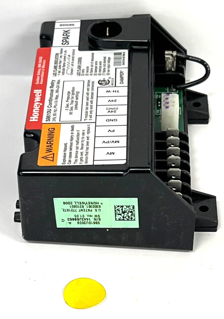 HONEYWELL S8610U3009 INTERMITTEN PILOT IGNITION MODULE
