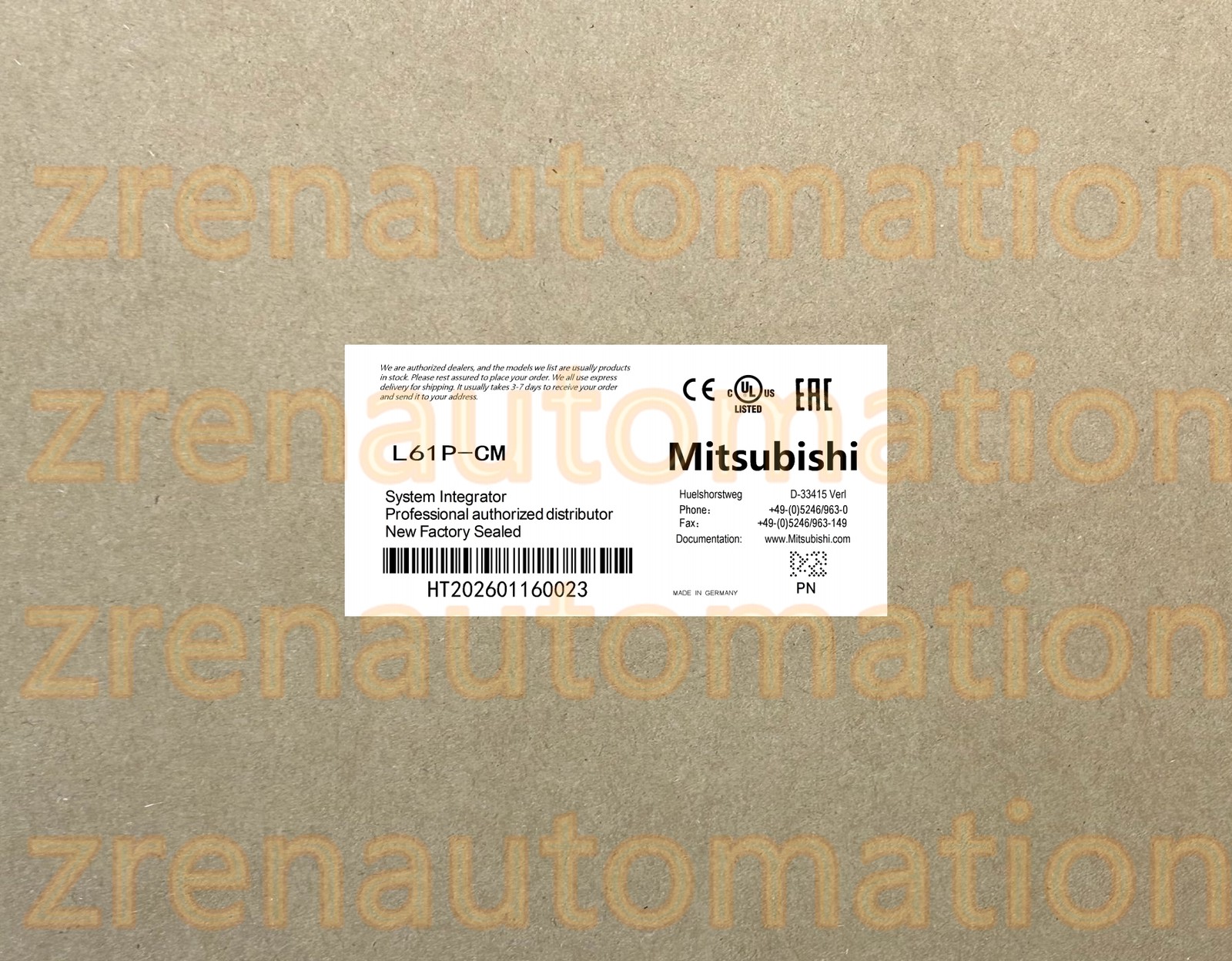 L61P-CM Mitsubishi PLC Module/CPU/Servo Driver Fast Shipping HTQ0
