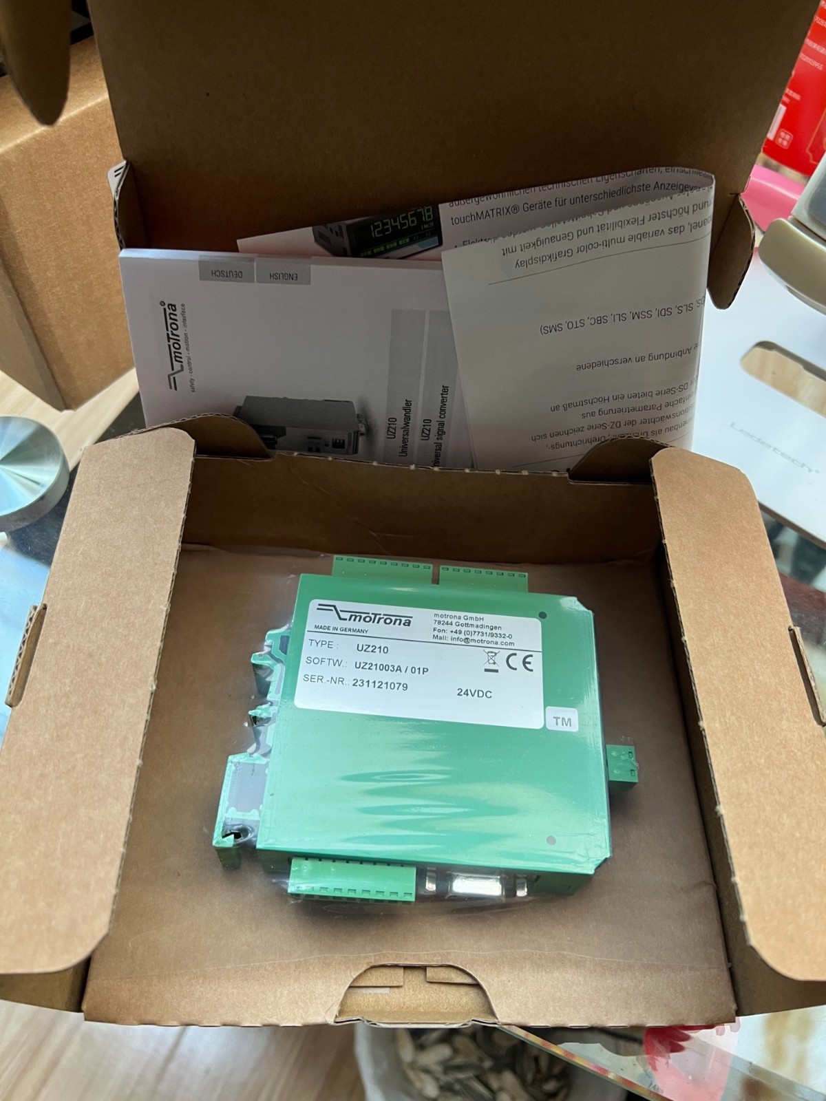 Motrona UZ210 Pulse Signal Converter Industrial Automation 24VDC Module PLC
