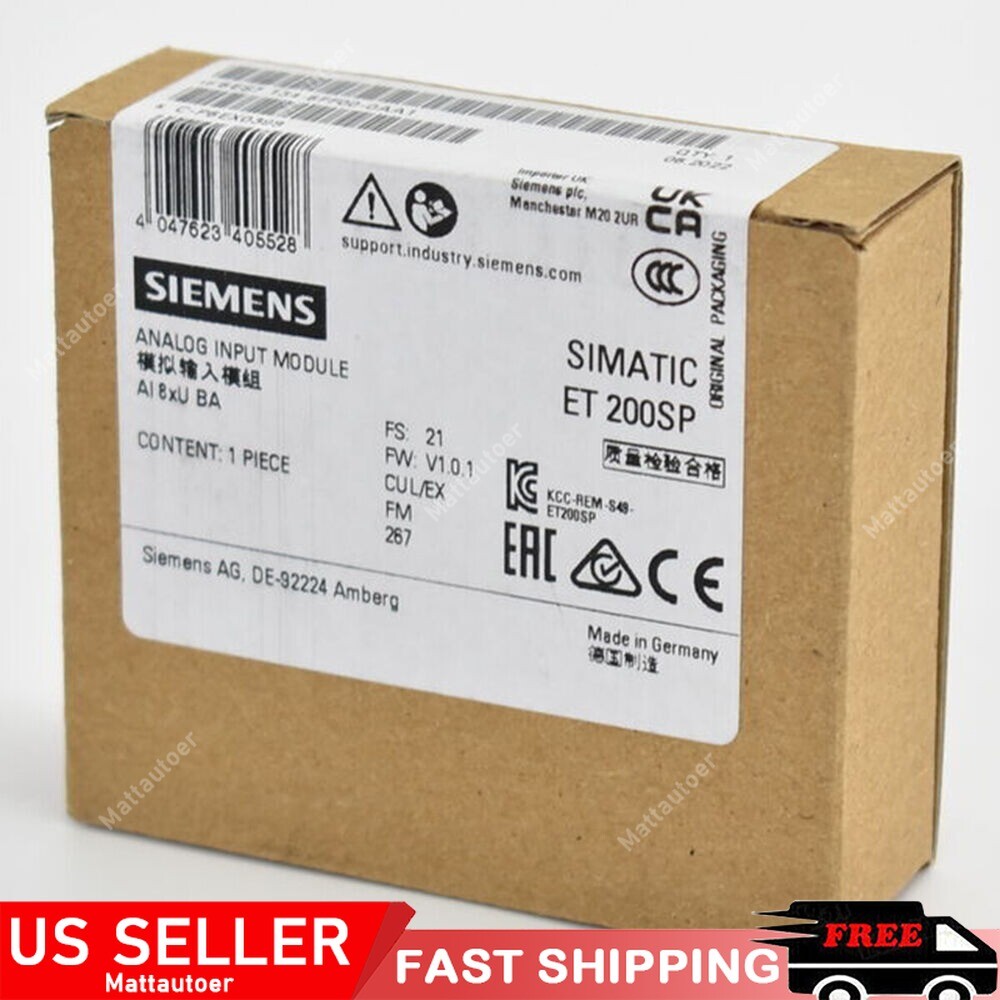 New Siemens 6ES7134-6FF00-0AA1 ET 200SP Analog Input Module 6ES7 134-6FF00-0AA1