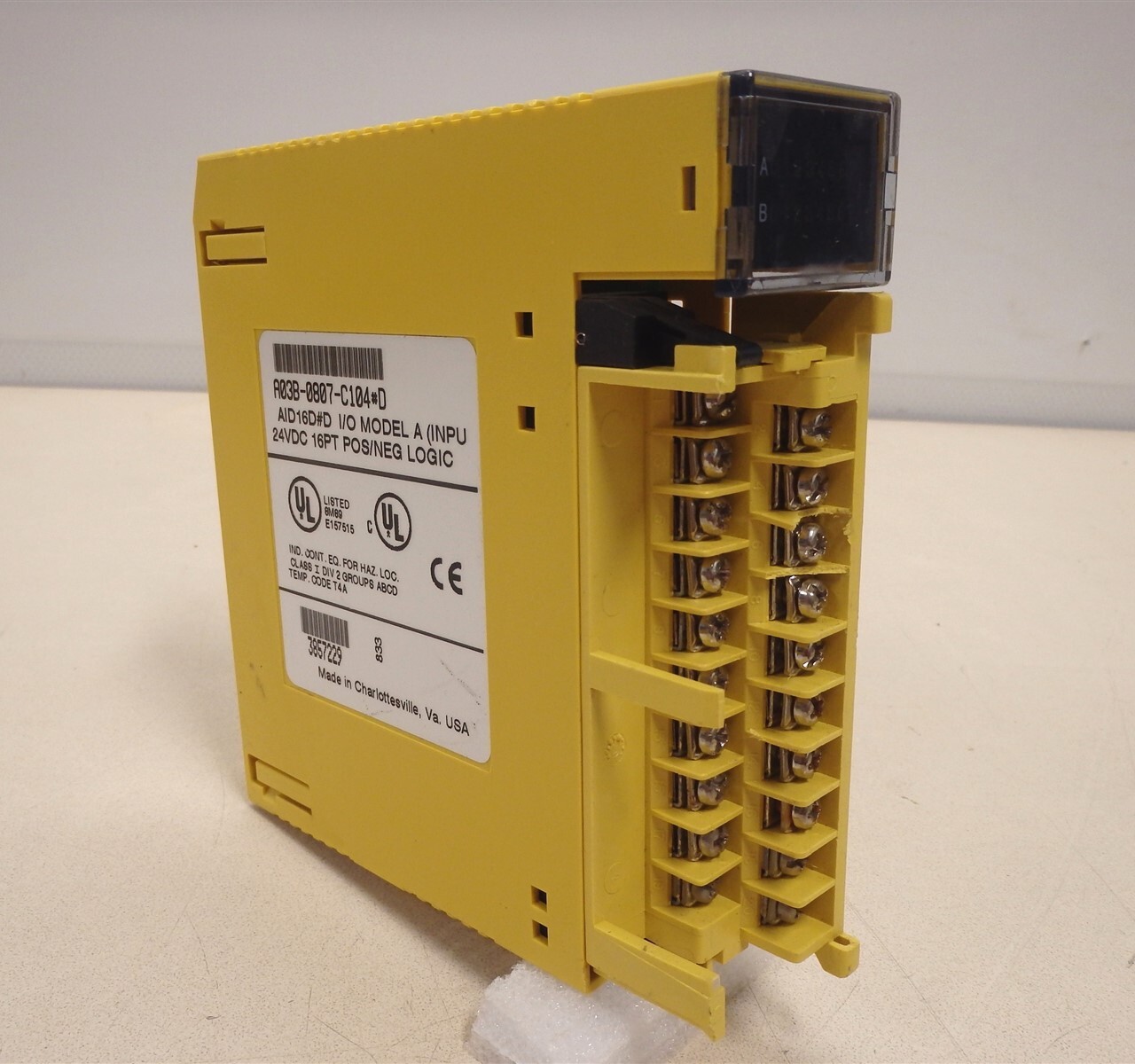 FANUC A03B-0807-C104#D AID16D#D Input Module 24VDC No Door