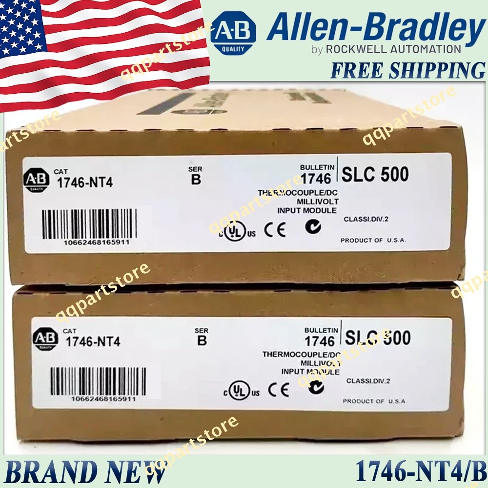 New Factory Sealed AB 1746-NT4 SER B SLC 500 PLC Input Module 1746NT4 1746-NT4/B