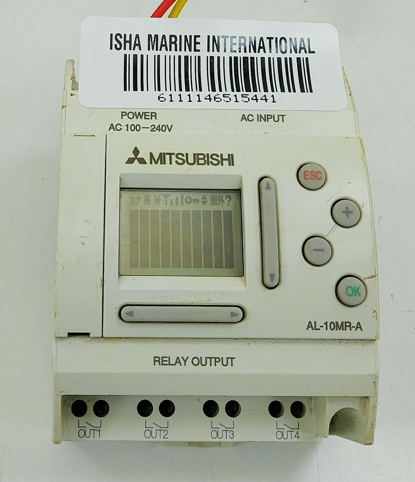 Mitsubishi AL-10MR-A Logic Module 6 Input 4 x Output Display White