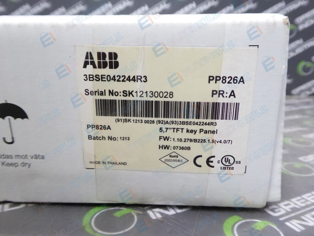 ABB Panel 800 3BSE042244R3 HMI Operator Interface Panel PP826A