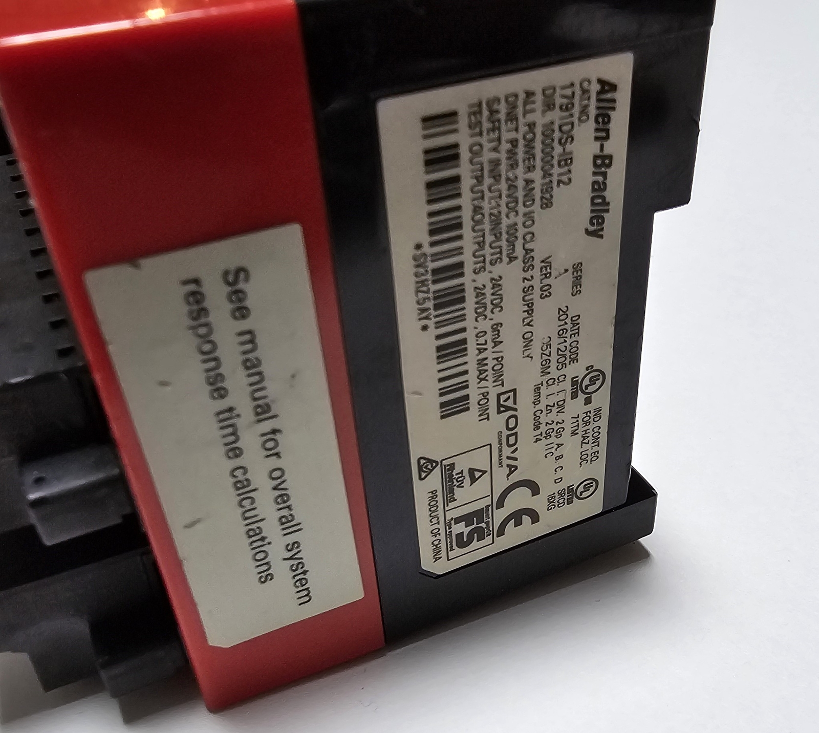 Allen Bradley 1791DS-IB12 CompactBlock 12 Inputs 24VDC DeviceNet – Used