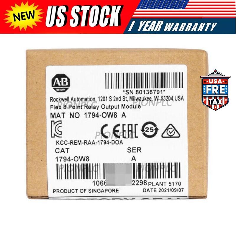 New Factory Sealed 1794-OW8 SER A Flex 8 Point Relay Output Module 1794OW8