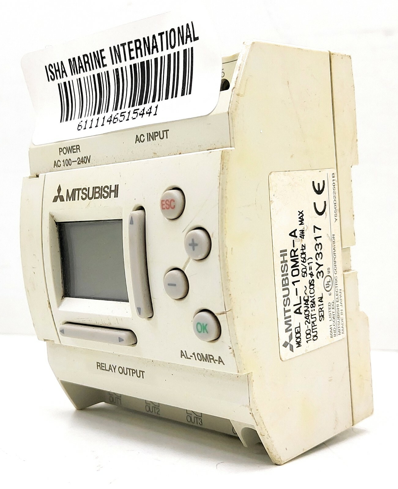 Mitsubishi AL-10MR-A Logic Module 6 Input 4 x Output Display White