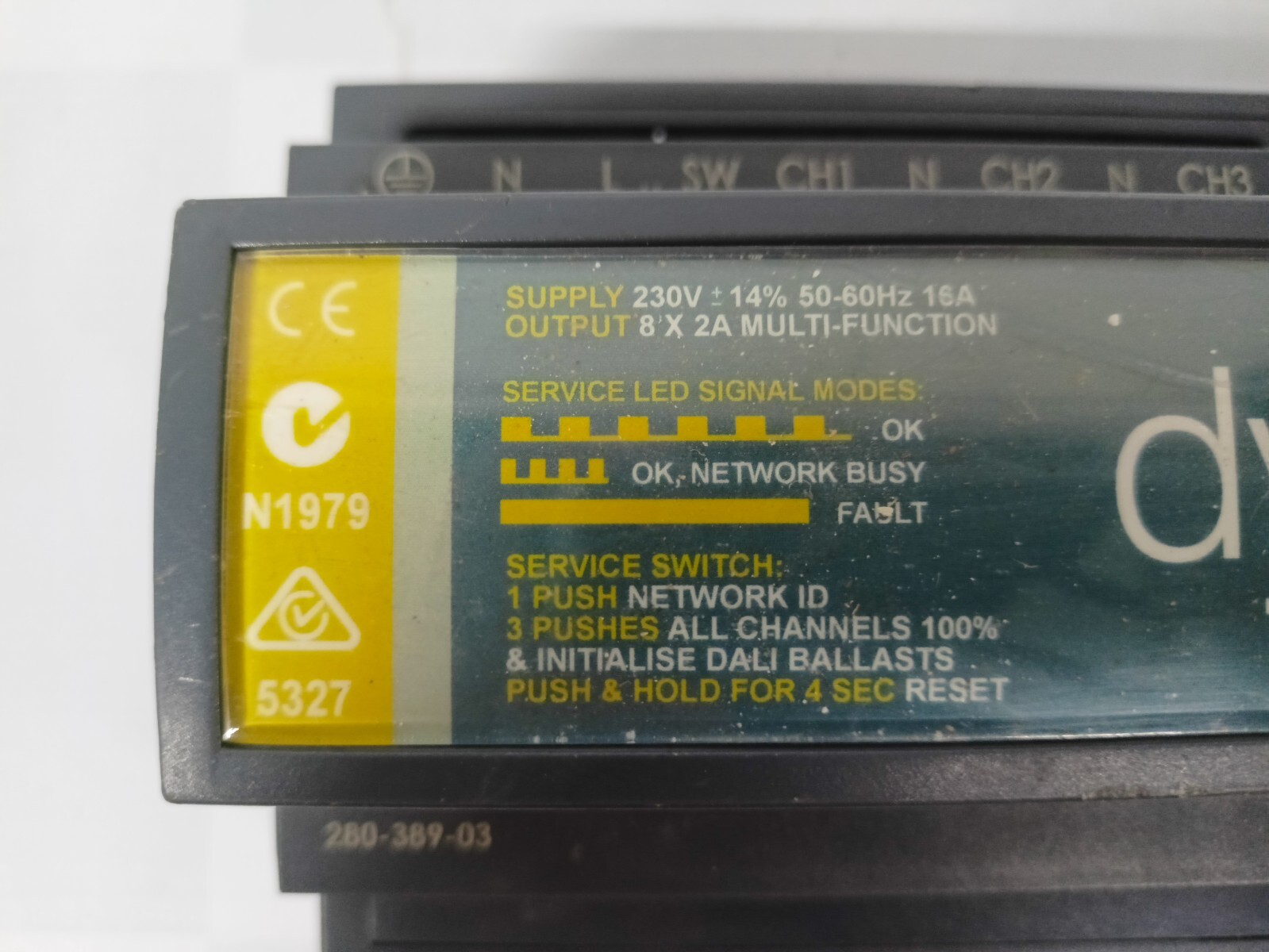 DDMC 802 DYNALITE CONTROLLER USED PHILIPS Australia DDMC802-280389-03