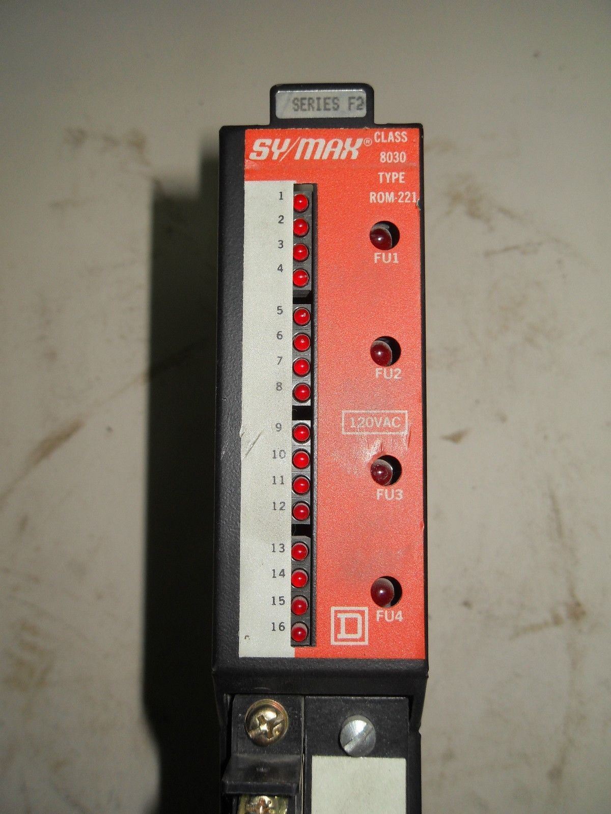 Square D SY/MAX ROM-221 SERIES F2 OUTPUT MODULE